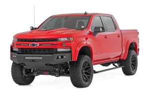 Chevrolet Silverado 1500 Power Running Boards - Rough Country - Dual Electric Motor - '19-'24 Chevrolet Silverado 1500 Power Running Boards - Rough Country - Dual Electric Motor - '19-'24